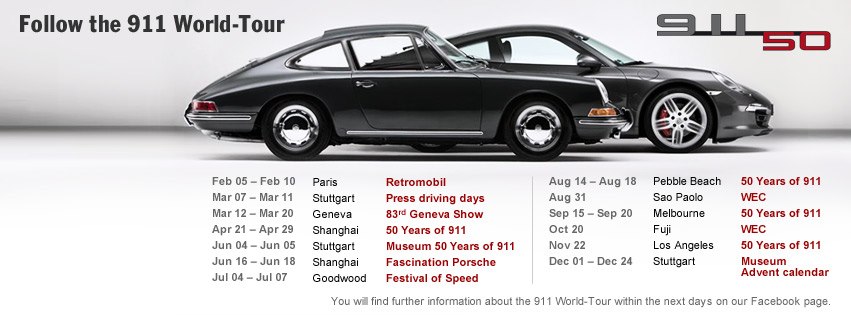 Porsche 911 50 años - World tour